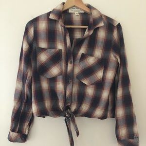 Anthropologie Check Women Top/shirt